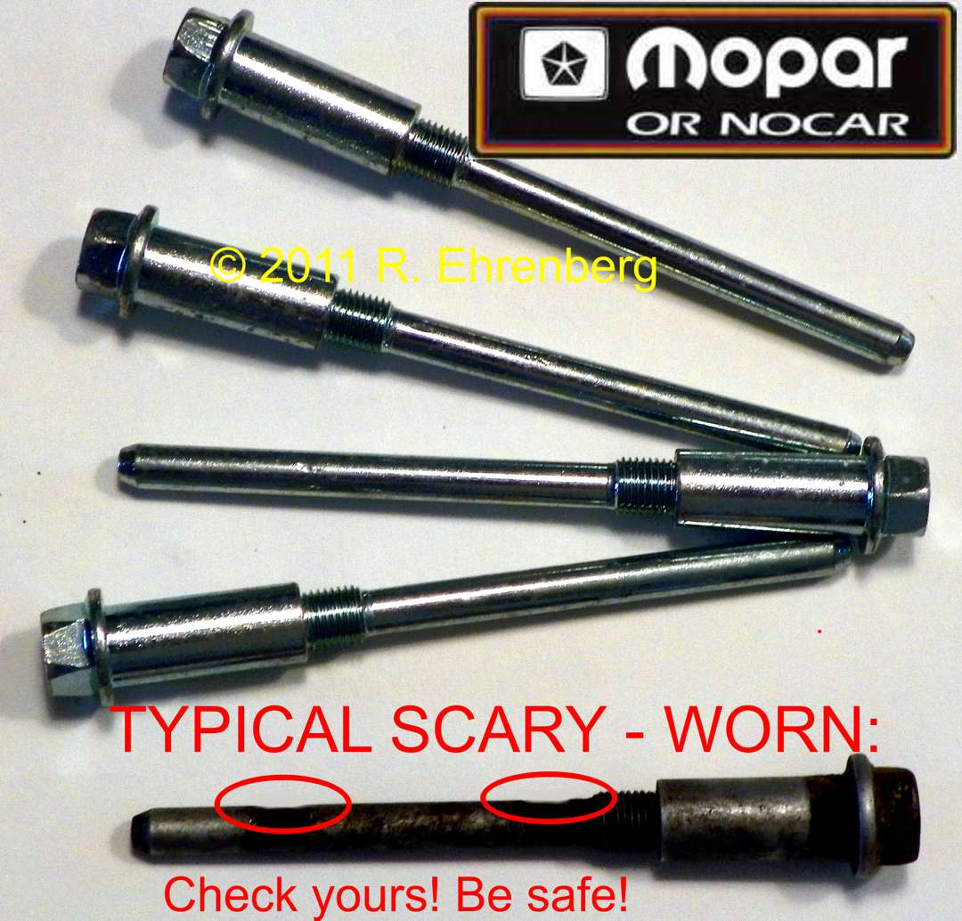 NOS Mopar Disc Brake Caliper Pin Set UPGRADE Cuda Charger Fury