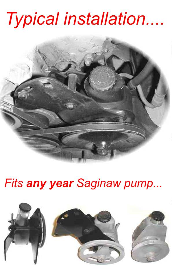 MOPAR Saginaw Power Steering Pump Bracket & Bolt kit 340360318 Dart